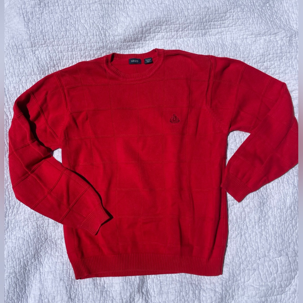 Men’s red IZOD sweater size XL